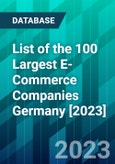 List of the 100 Largest E-Commerce Companies Germany [2023]- Product Image